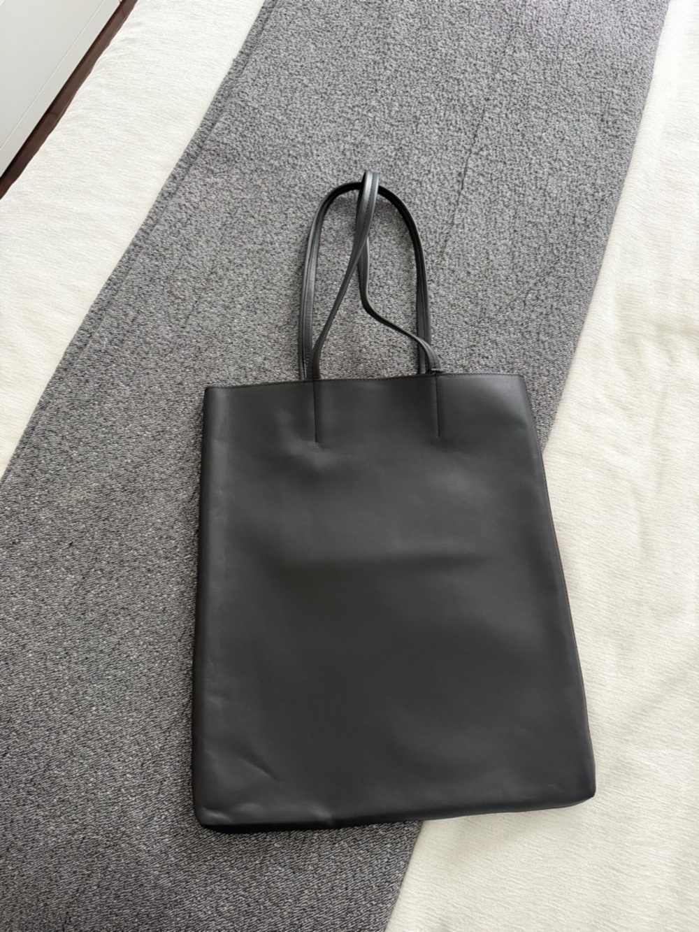 Zara Black Leather Tote